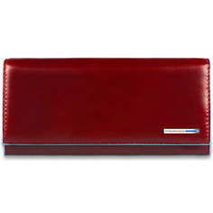 Портмоне Piquadro Blue Square, цвет красный, 19х10х2,2 см