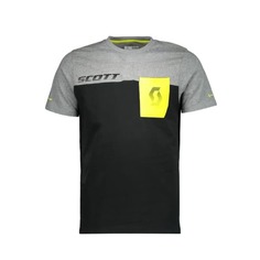 Футболка мужская Scott Co Factory Team, black/dark grey melange, L INT