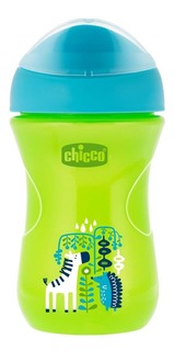 Поильник Chicco 266 мл (с 12 мес) зеленый Зебра