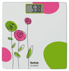 Весы напольные Tefal Drawing Bloom PP1113 Белый, зеленый, розовый