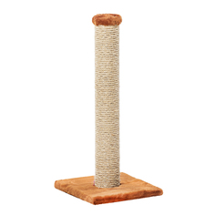 Когтеточка для кошек ПУШОК сизалевая, Столбик толстый 31х65см