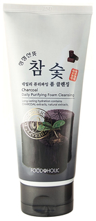 Очищающая пенка FoodaHolic Charcoal Daily Purifying Foam Cleansing 180 мл