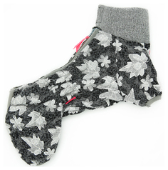 Комбинезон для собак FOR MY DOGS Листики, женский, серый, FW423-2017 F 10