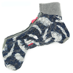 Комбинезон для собак FOR MY DOGS Перышки, мужской, серый, FW422-2017 M 16