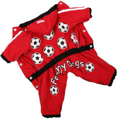 Дождевик для собак FOR MY DOGS, женский, красный, 153SS-2015 F 10