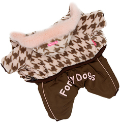 Комбинезон для собак FOR MY DOGS, женский, бежевый, FW297-2015 F 10