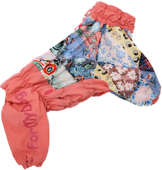 Комбинезон для собак FOR MY DOGS Пэчворк, женский, оранжевый, FW573-2018 F A1