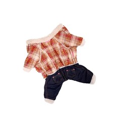 Комбинезон-дубленка для собак FOR MY DOGS, мужской, бежевый, FW154-2013 M 10