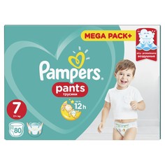 Трусики Pampers Pants 17+ кг, размер 7, 80 шт.
