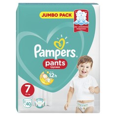 Трусики Pampers Pants 17+ кг, размер 7, 40 шт.