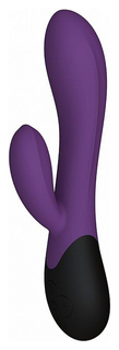 Фиолетовый вибратор с клиторальным отростком и нагревом Perseus 20,8 см Le Frivole