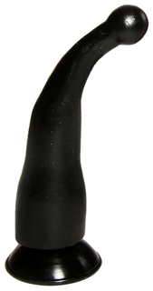 Массажер-стимулятор точки G на присоске черный Сумерки Богов