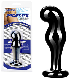 Массажер простаты BlueLine ручной работы с загнутой головкой