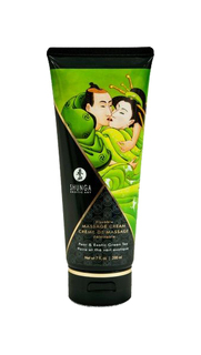 Массажный крем для тела с ароматом груши и зелёного чая Pear Exotic Green Tea 200 мл Shunga