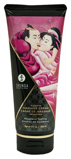 Массажный крем для тела с ароматом малины Raspberry feeling 200 мл Shunga