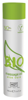 Массажное масло BIO Massage oil aloe vera с ароматом алоэ 100 мл Hot