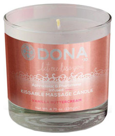 Массажная свеча DONA Vanilla Buttercream с ароматом ванильного крема 135 гр. System JO