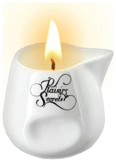 Массажная свеча с ароматом ванили Bougie Massage Gourmande Vanille 80 мл Plaisir Secret