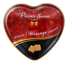 Массажная свеча с ароматом карамели Bougie Massage Candle 35 мл Plaisir Secret