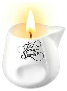 Массажная свеча с ароматом клубники Bougie de Massage Gourmande Fraise 80 мл Plaisir Secret