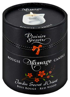 Массажная свеча с ароматом красного дерева Jardin Secret D orient Bois Roug 80 мл