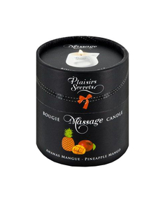 Массажная свеча с ароматом манго и ананаса Bougie de Massage Ananas Mangue 80 мл Plaisir Secret