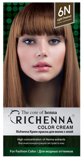 Краска для волос RICHENNA Color Cream 6N Light Chestnut