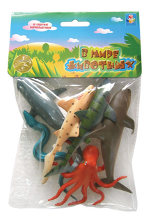 Игровой набор животных 1TOY В мире животных 6 шт.