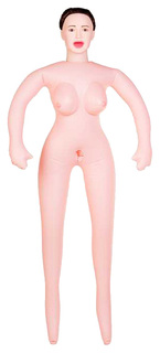 Надувная секс-кукла брюнетка с реалистичной головой Toy Fa