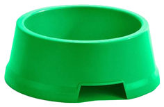 Одинарная миска для собак IMAC, пластик, зеленый, 2 л