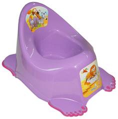 Горшок детский Tega Baby Сафари антискользящий музыкальный фиолетовый