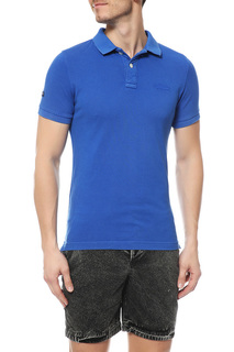 Поло мужское Superdry синее XL