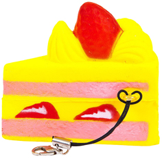 Мягкая игрушка-антистресс Kawaii кусочек торта 6 см sq-25 Yiwu Sanqi Crafts