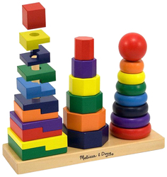 Развивающая игрушка Melissa and Doug Геометрическая пирамидка