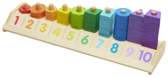 Деревянная игрушка Melissa&doug Обучающая игра Счеты-разложи по цветам