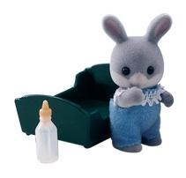 Игровой набор sylvanian families малыш серый кролик