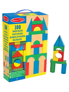 Набор цветных блоков Melissa&Doug 100 деталей