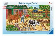 Пазл ravensburger «жизнь на ферме» 15элем.