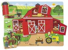 Melissa & Doug Пазл со звуком Вокруг фермы, арт. 42800M