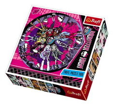 Пазлы «Школа Монстров» круглые , 300 элементов Trefl