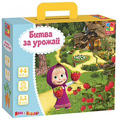 Семейная настольная игра Vladi Toys Маша и медведь Битва за урожай VT2106-04