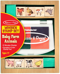 Набор печатей для творчества Melissa and Doug Животные на ферме