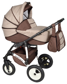 Коляска 3 в 1 Alis Mateo 17 F Ma 30 Бежевый, коричневый