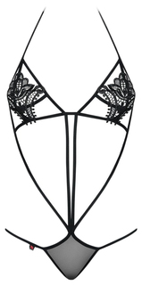 Боди Obsessive Luiza teddy S/M Черный