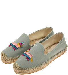 Эспадрильи женские Soludos 1000471 420 серые/синие/разноцветные 36