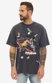Футболка мужская Cheap Monday 680760 серая/разноцветная M