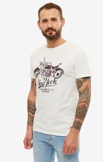 Футболка мужская Jack & Jones 12160761 белая/черная/красная M