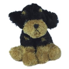 Мягкая игрушка Teddykompaniet щенок 17 см, бежево-черный,2008