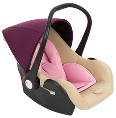 Автокресло-переноска Leader Kids Baby Leader Comfort II Light Pink Бежевый/Розовый