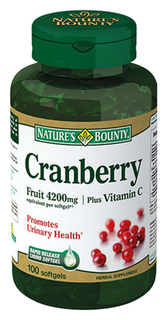 Natures Bounty концентрат клюквы вит.С капсулы 100 шт.